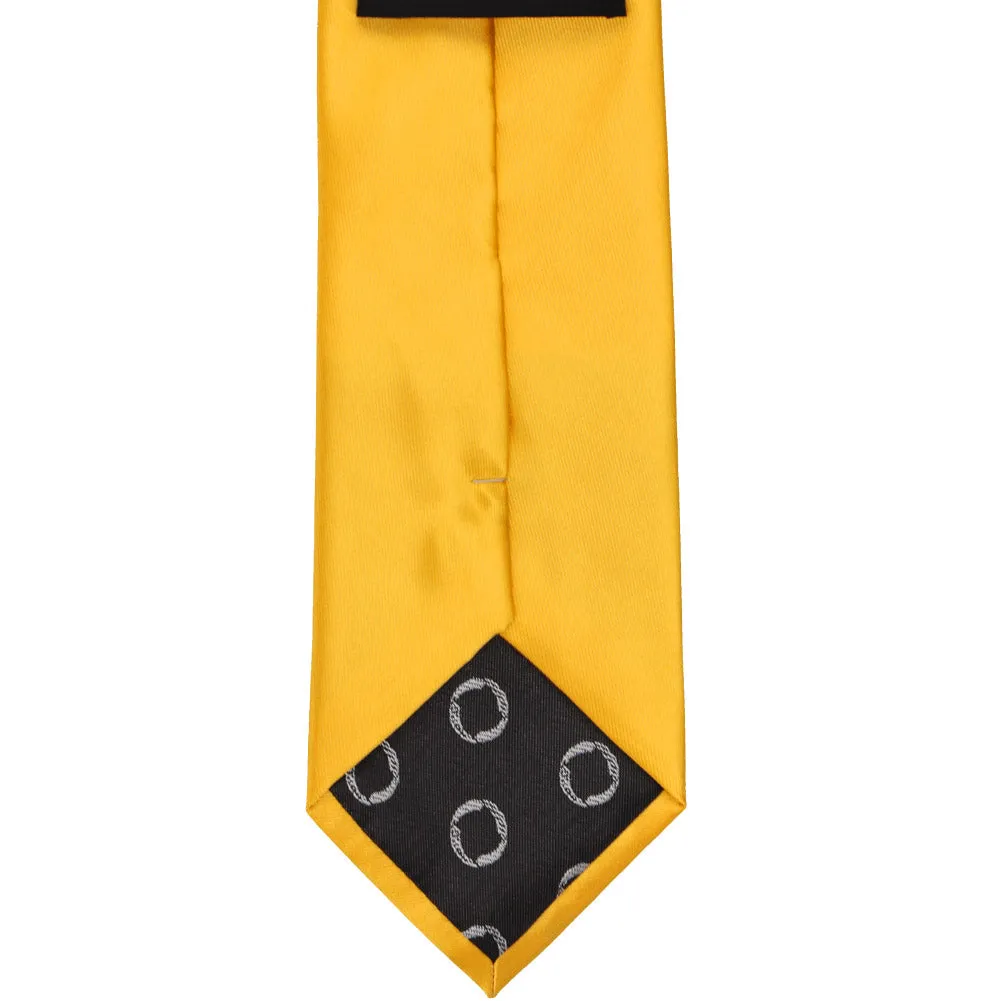 Golden Yellow Solid Color Necktie