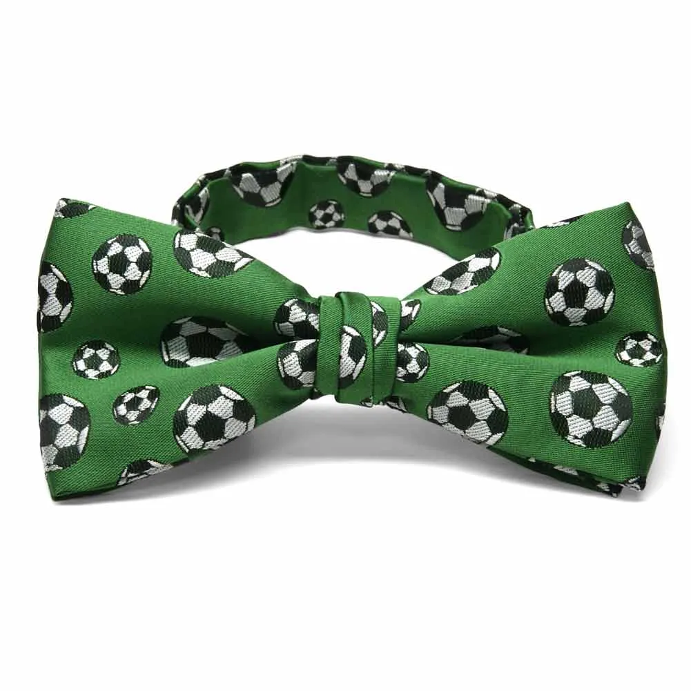 Green Soccer Bow Tie