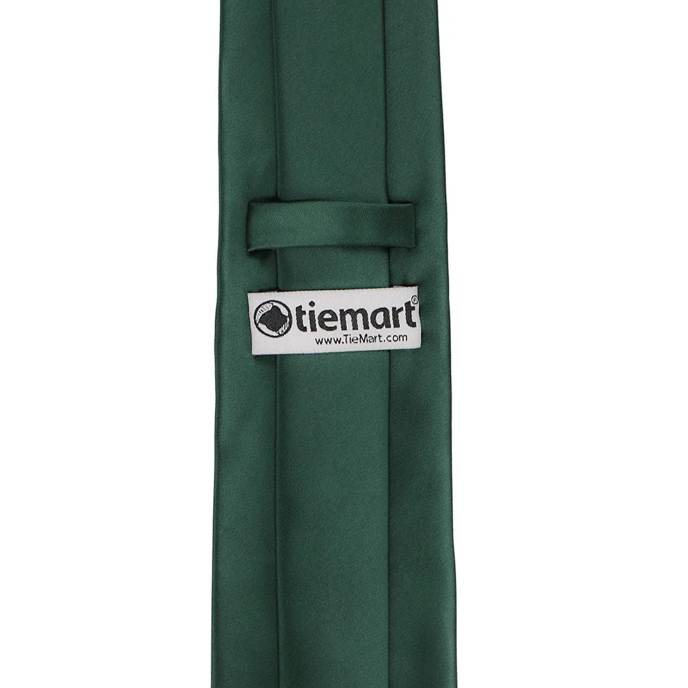 Hunter Green Premium Solid Color Necktie