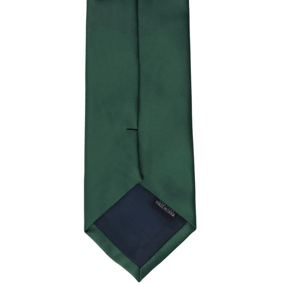 Hunter Green Premium Solid Color Necktie