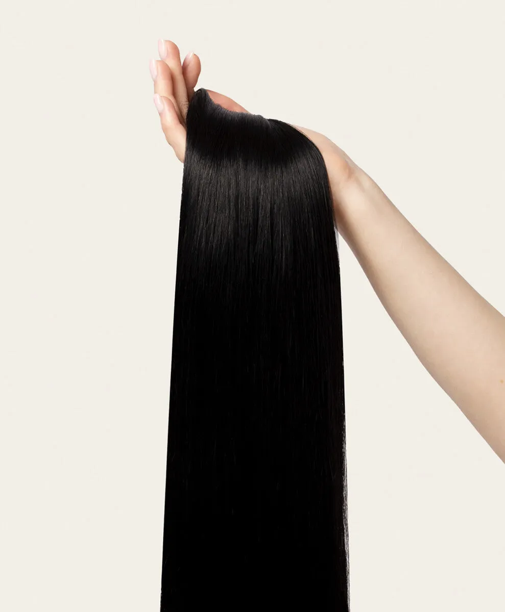 Jet Black, 20" Classic Clip-In Hair Extensions, #1 | 120g