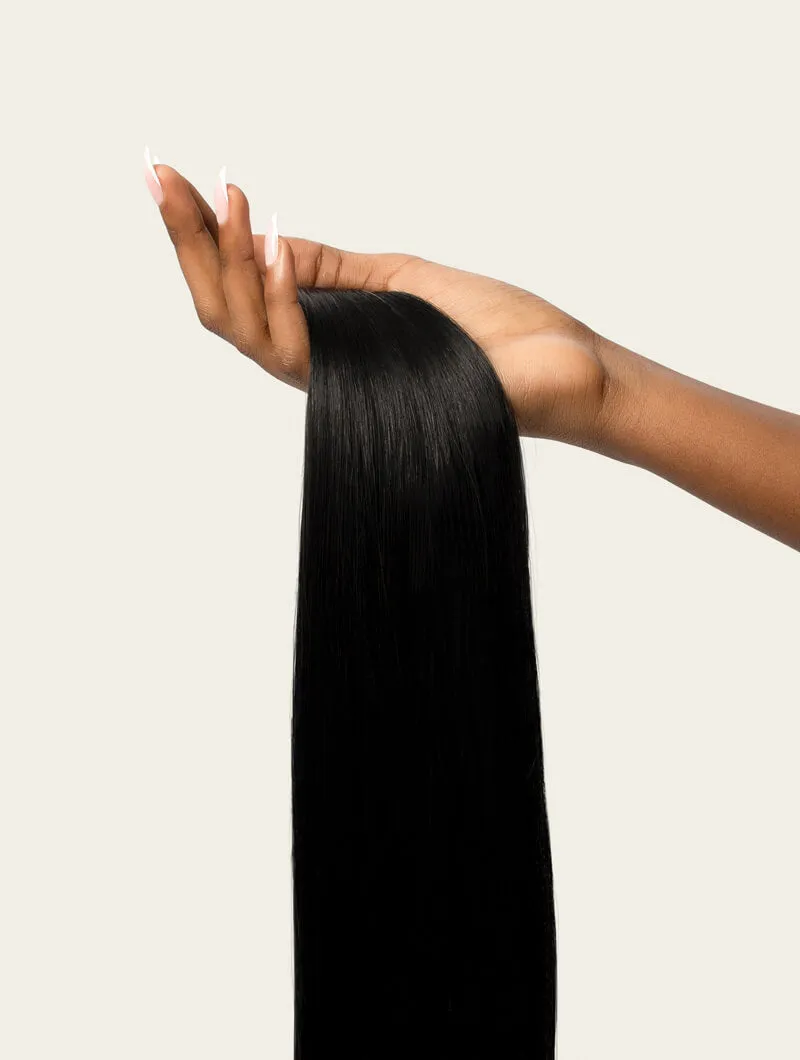 Jet Black, 20" Classic Clip-In Hair Extensions, #1 | 120g