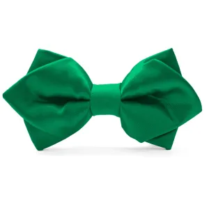 Kelly Green Diamond Tip Bow Tie