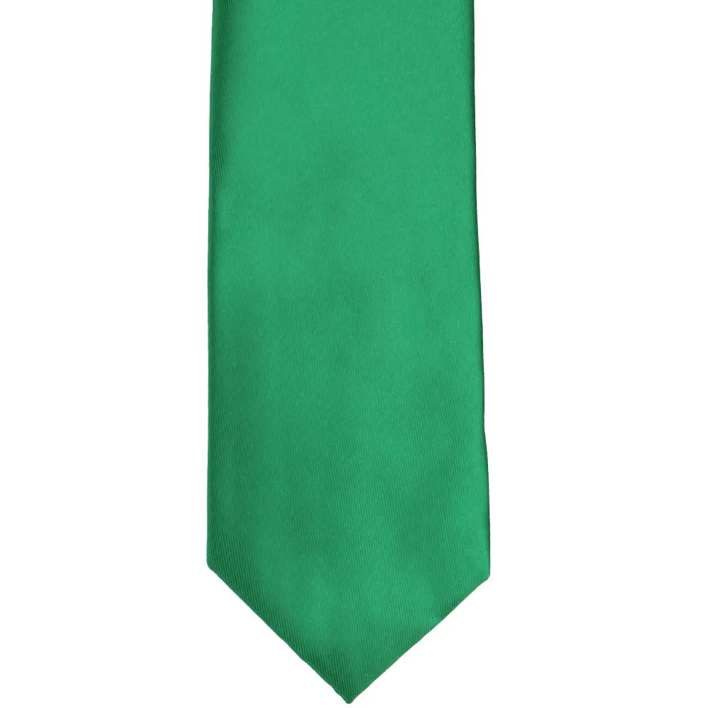 Kelly Green Solid Color Necktie