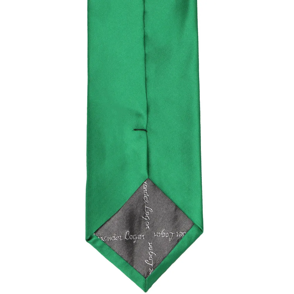 Kelly Green Solid Color Necktie