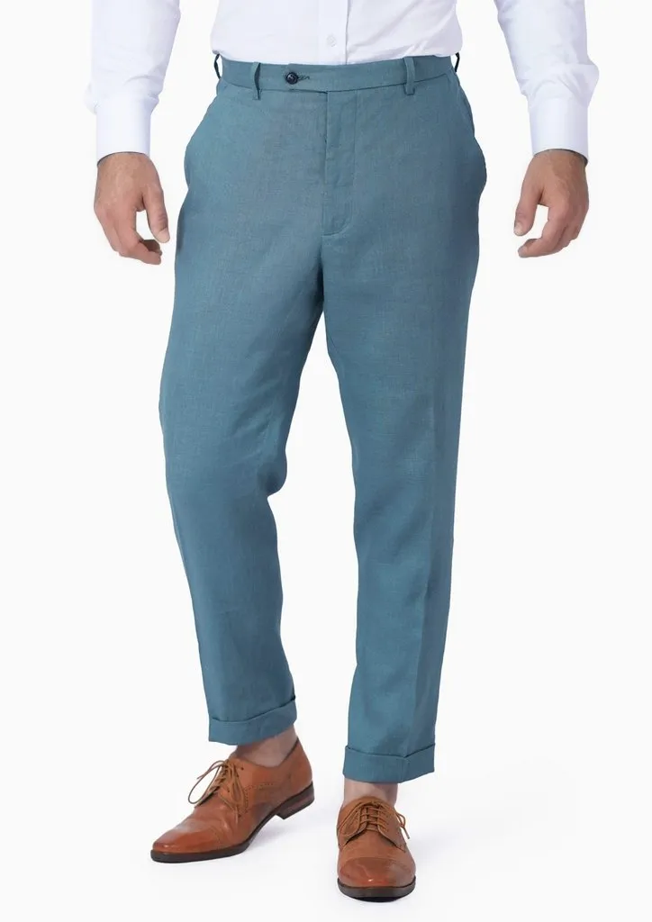 Koi Blue Linen Pants