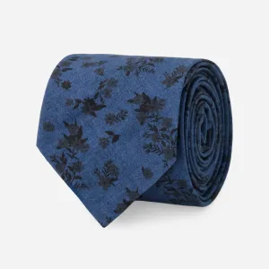 Lakeshore Florals Navy Tie