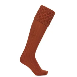 Laksen Windsor Mens Merino Shooting Socks - Rusty