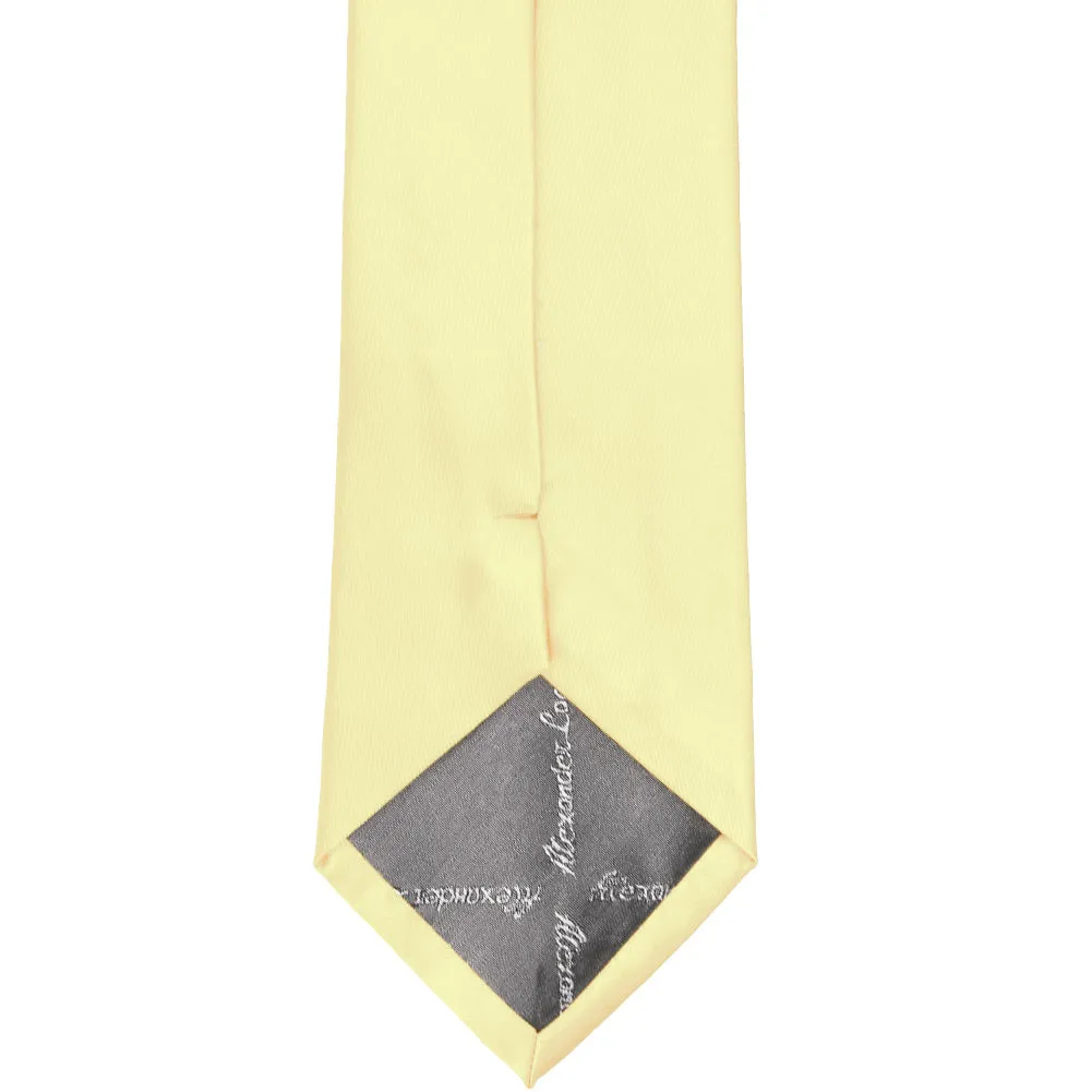 Light Yellow Solid Color Necktie