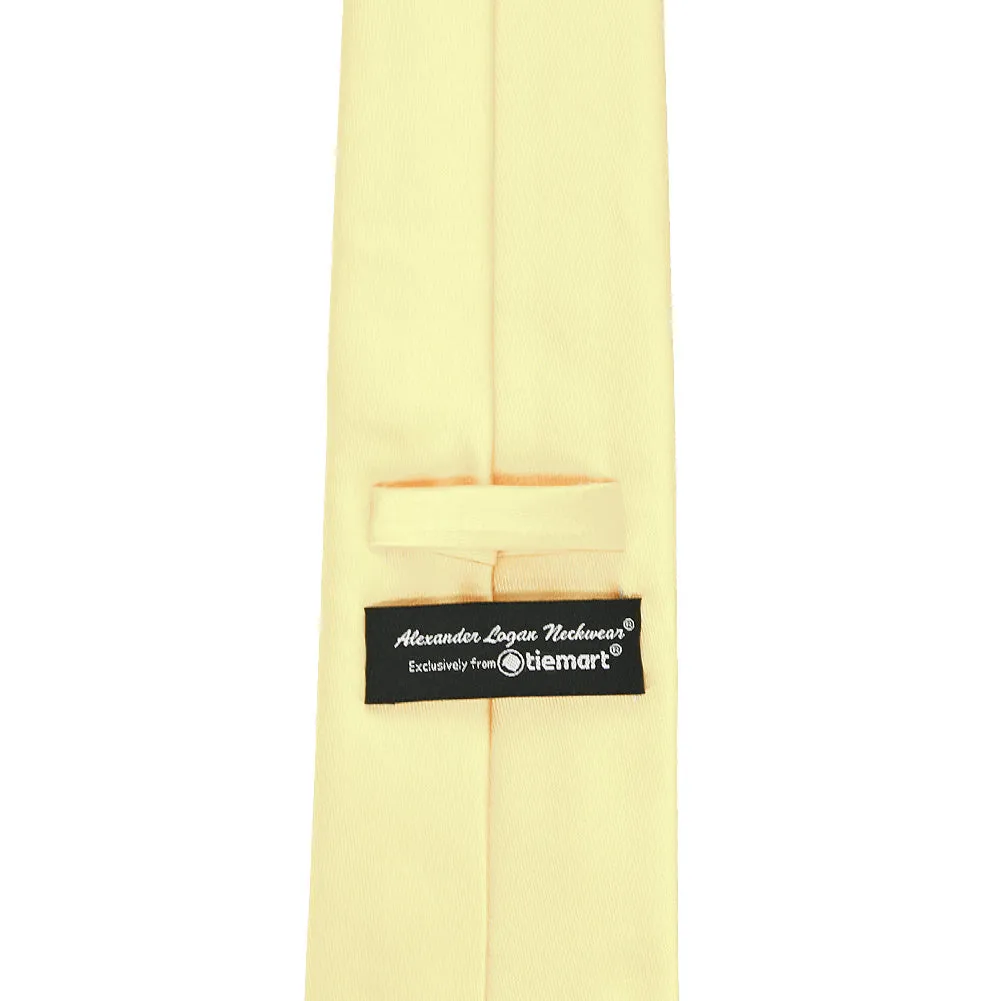 Light Yellow Solid Color Necktie