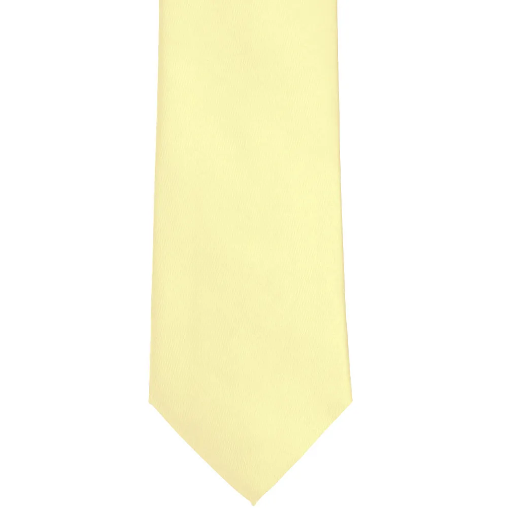 Light Yellow Solid Color Necktie