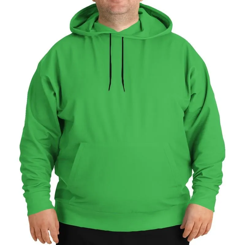 Lime Green Hoodie | Unisex | with PLUS sizes | Bright Pure Green | C75M0Y100K0