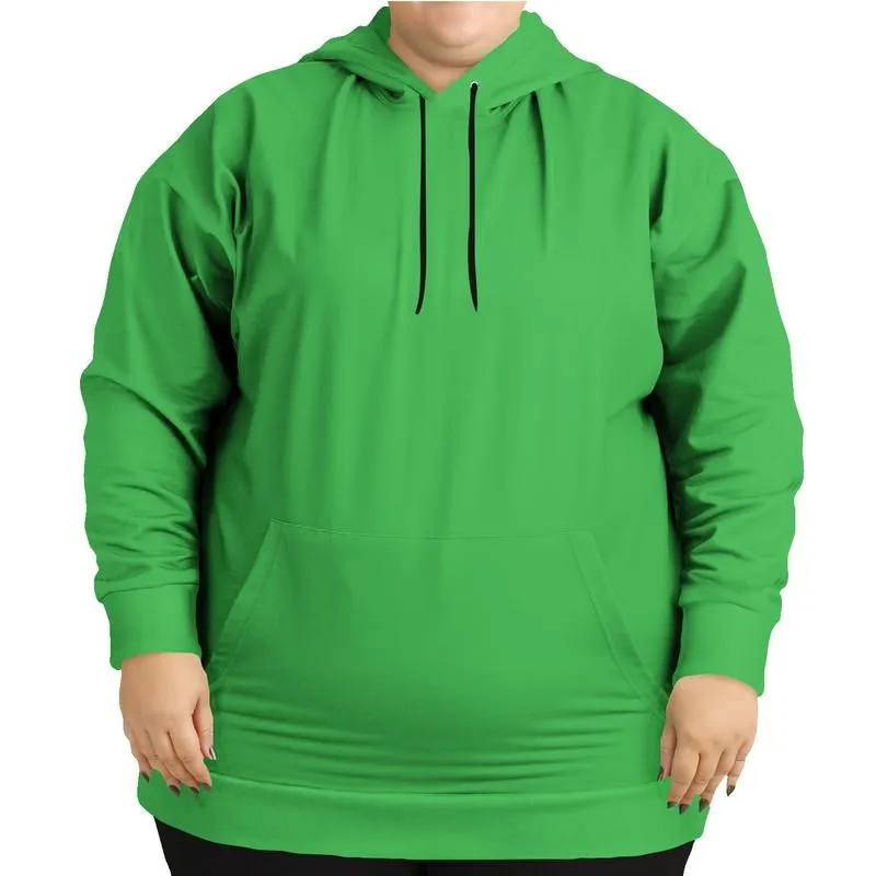 Lime Green Hoodie | Unisex | with PLUS sizes | Bright Pure Green | C75M0Y100K0