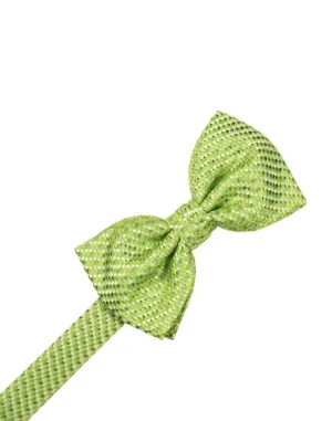 Lime Venetian Pin Dot Bow Tie