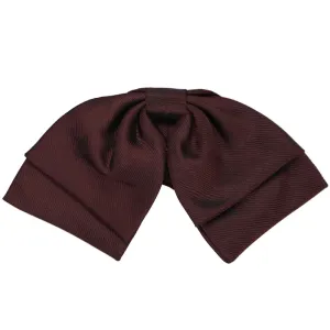 Maroon Matte Finish Floppy Bow Tie