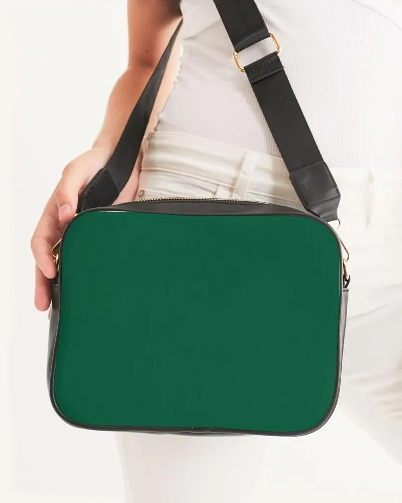 Medium Dark Cool Green Crossbody Bag | Medium Dark Pure Cool Green | C100M0Y75K60