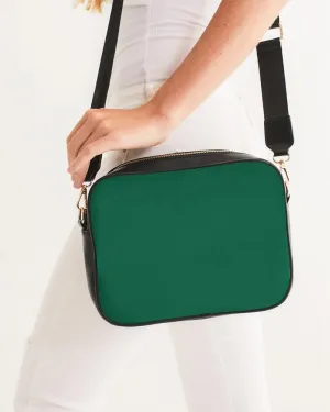 Medium Dark Cool Green Crossbody Bag | Medium Dark Pure Cool Green | C100M0Y75K60