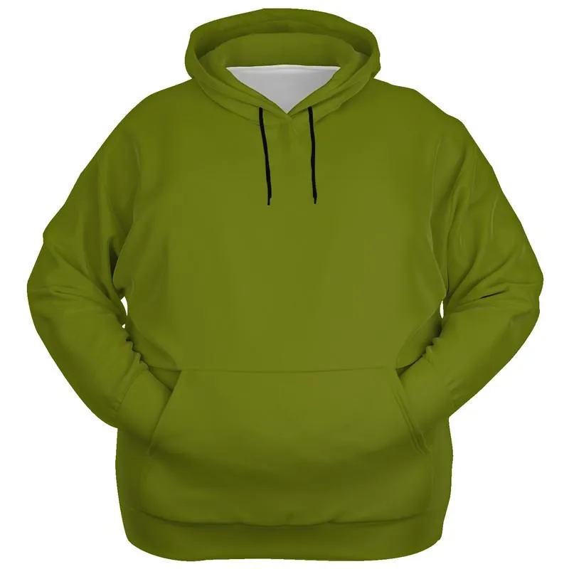 Medium Dark Yellow Warm Green Hoodie | Unisex | with PLUS sizes | Medium Dark Pure Yellow Warm Green | C25M0Y100K60