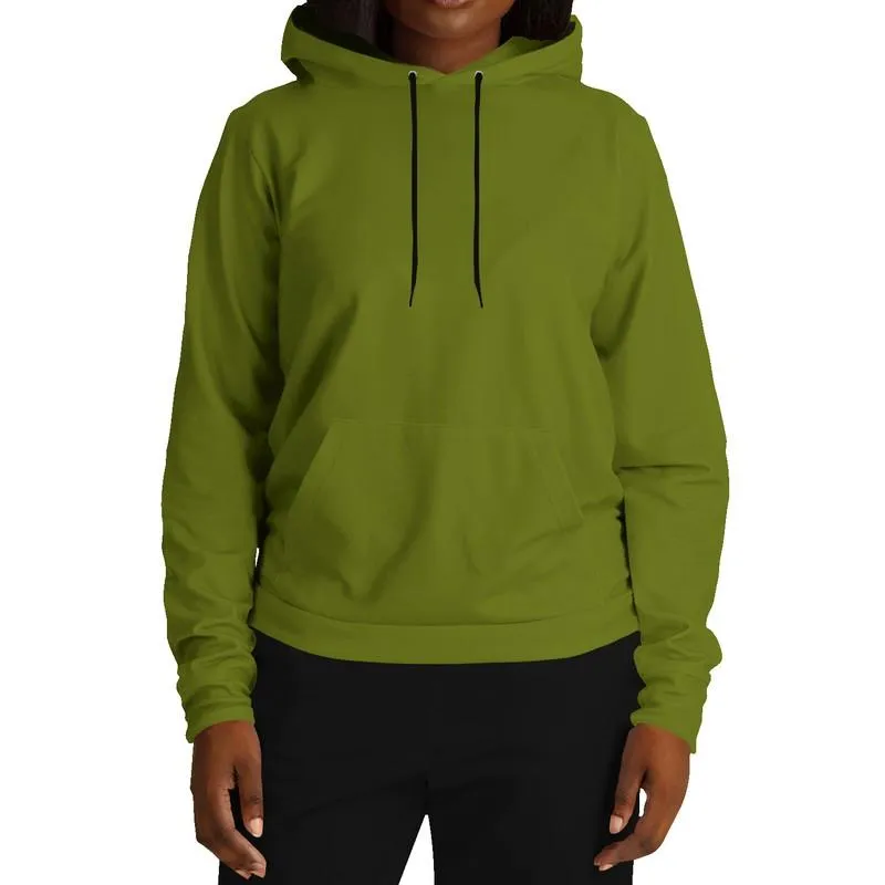 Medium Dark Yellow Warm Green Hoodie | Unisex | with PLUS sizes | Medium Dark Pure Yellow Warm Green | C25M0Y100K60