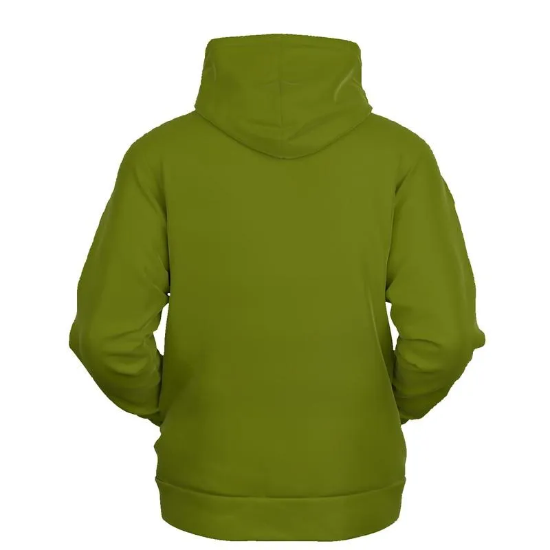 Medium Dark Yellow Warm Green Hoodie | Unisex | with PLUS sizes | Medium Dark Pure Yellow Warm Green | C25M0Y100K60