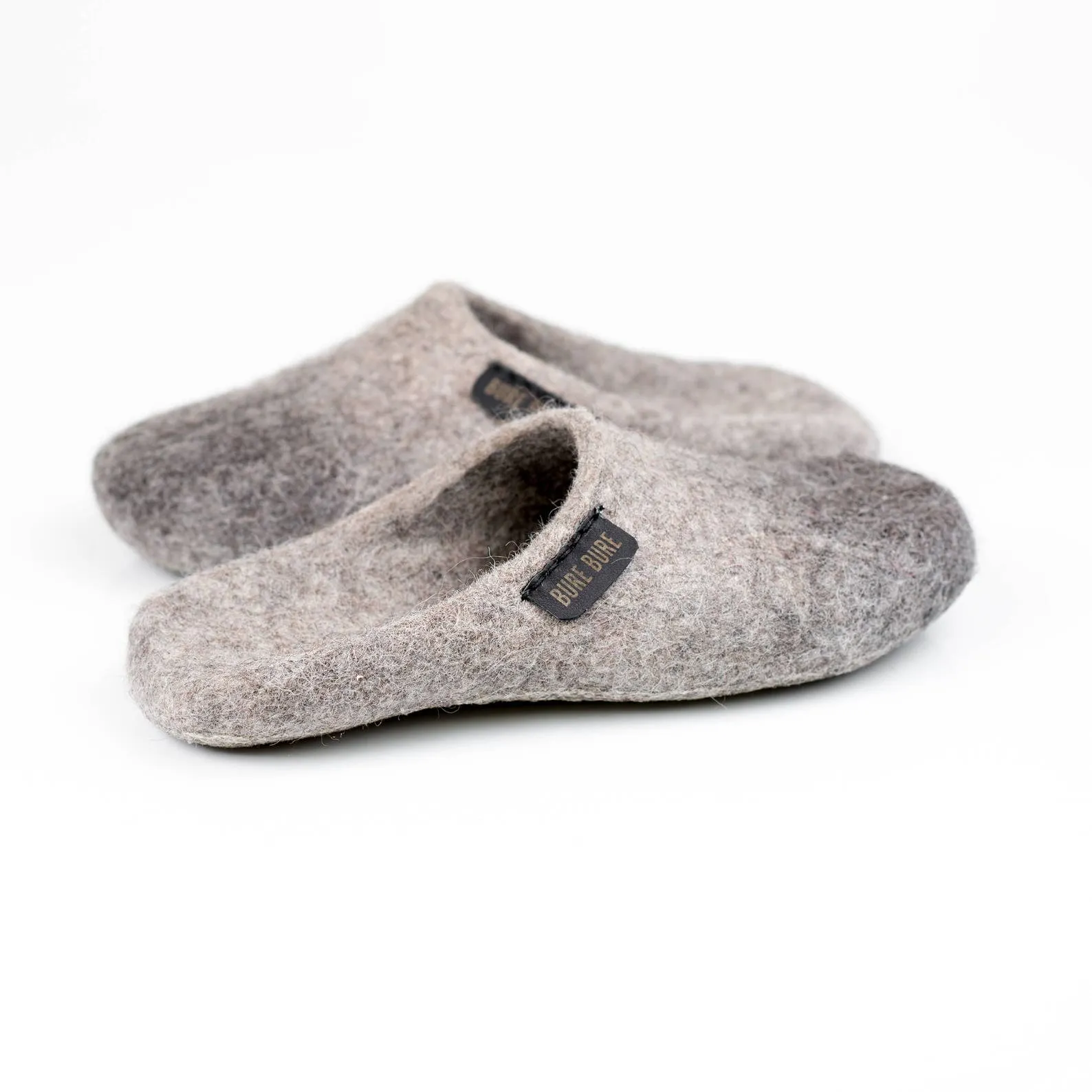 Men's Backless Slippers - Alpaca slippers