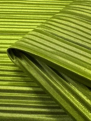 Metallix Pleat - Chartreuse - 140cm