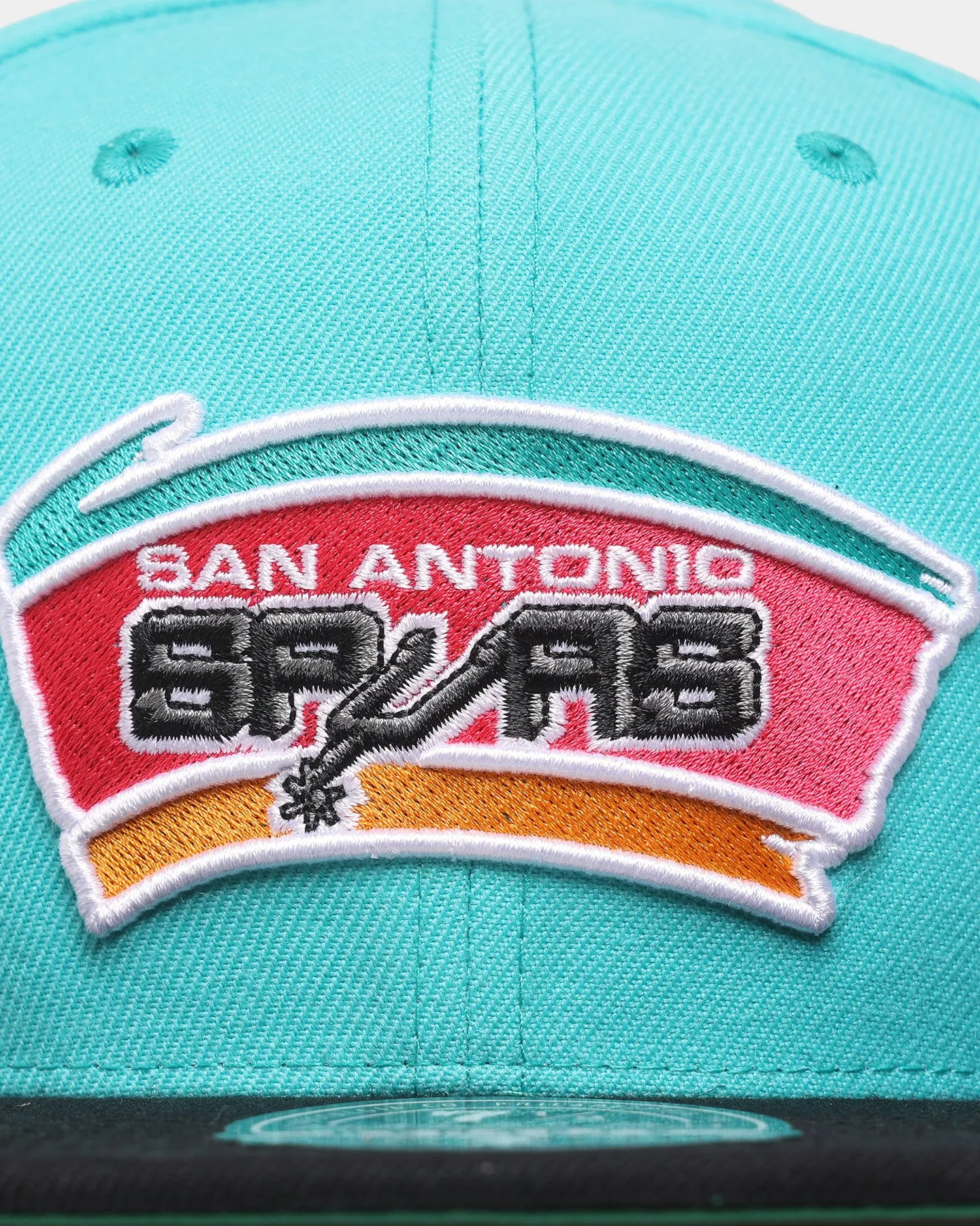 Mitchell & Ness San Antonio Spurs 'Team 2 Tone 2.0 Hardwood Classics' Fitted Teal