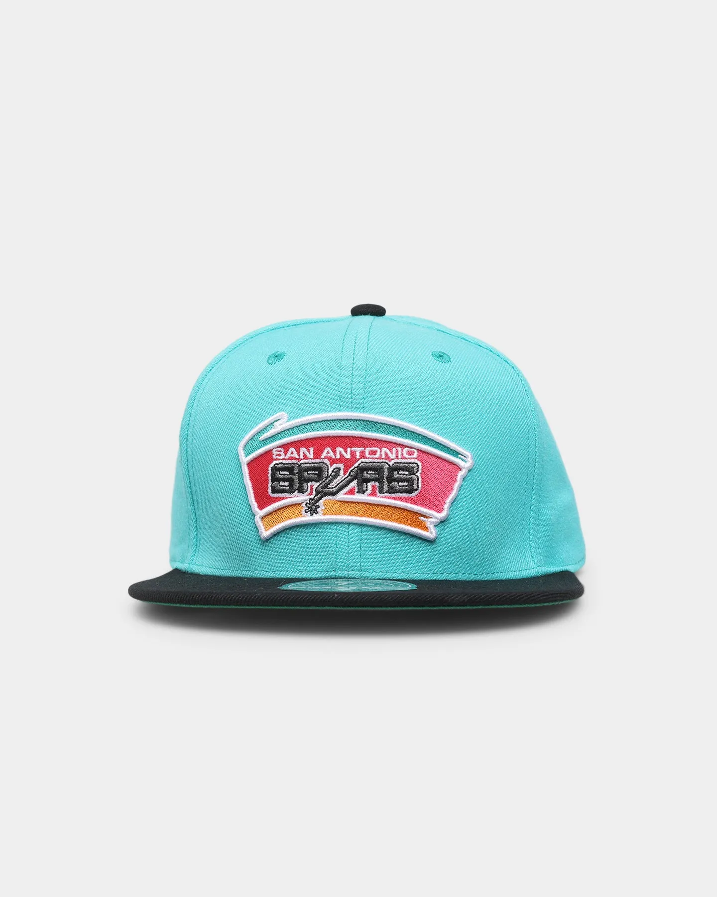 Mitchell & Ness San Antonio Spurs 'Team 2 Tone 2.0 Hardwood Classics' Fitted Teal