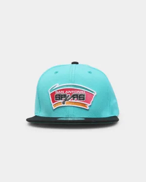 Mitchell & Ness San Antonio Spurs 'Team 2 Tone 2.0 Hardwood Classics' Fitted Teal