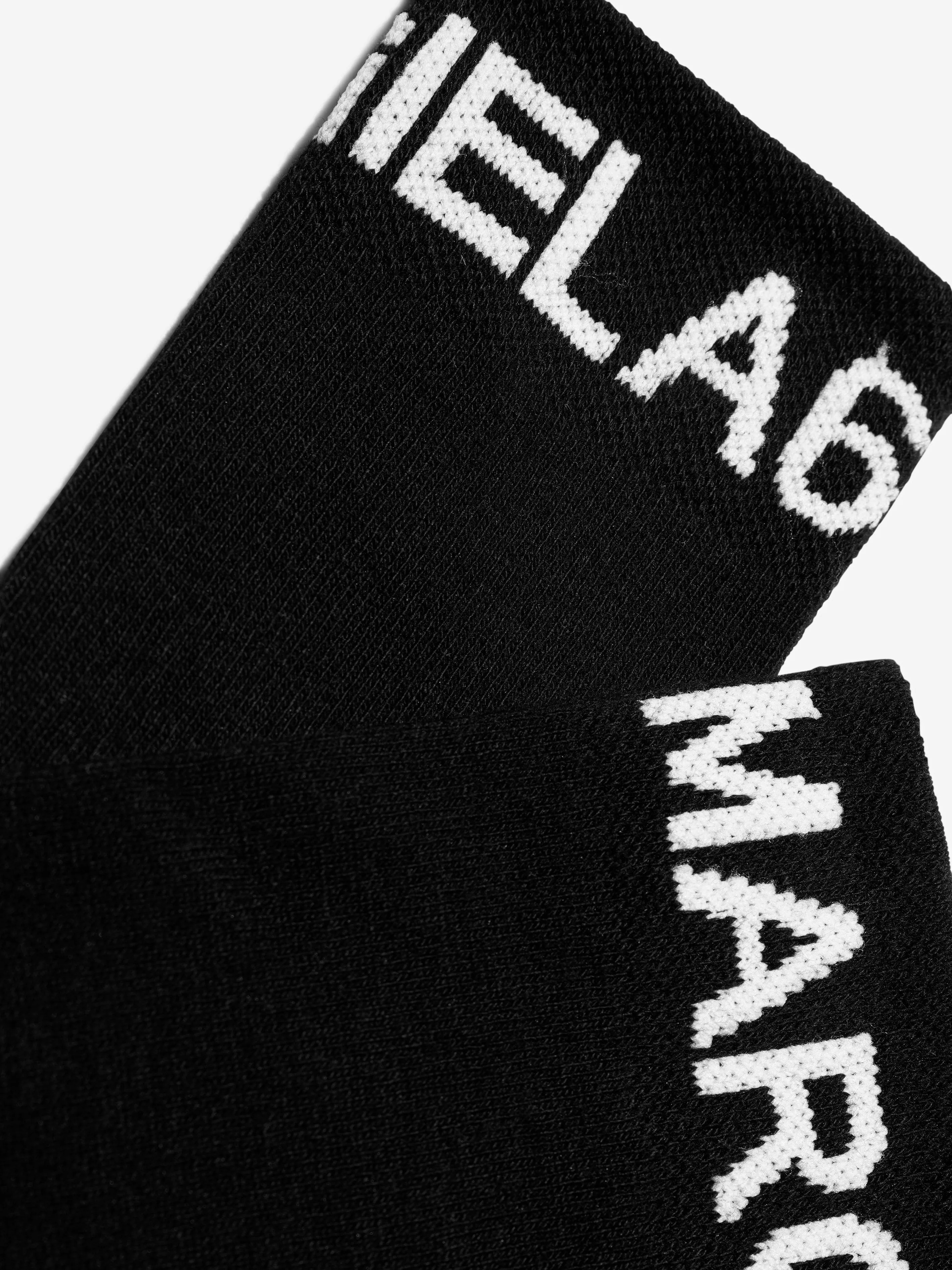 MM6 Maison Margiela Kids Logo Socks In Black