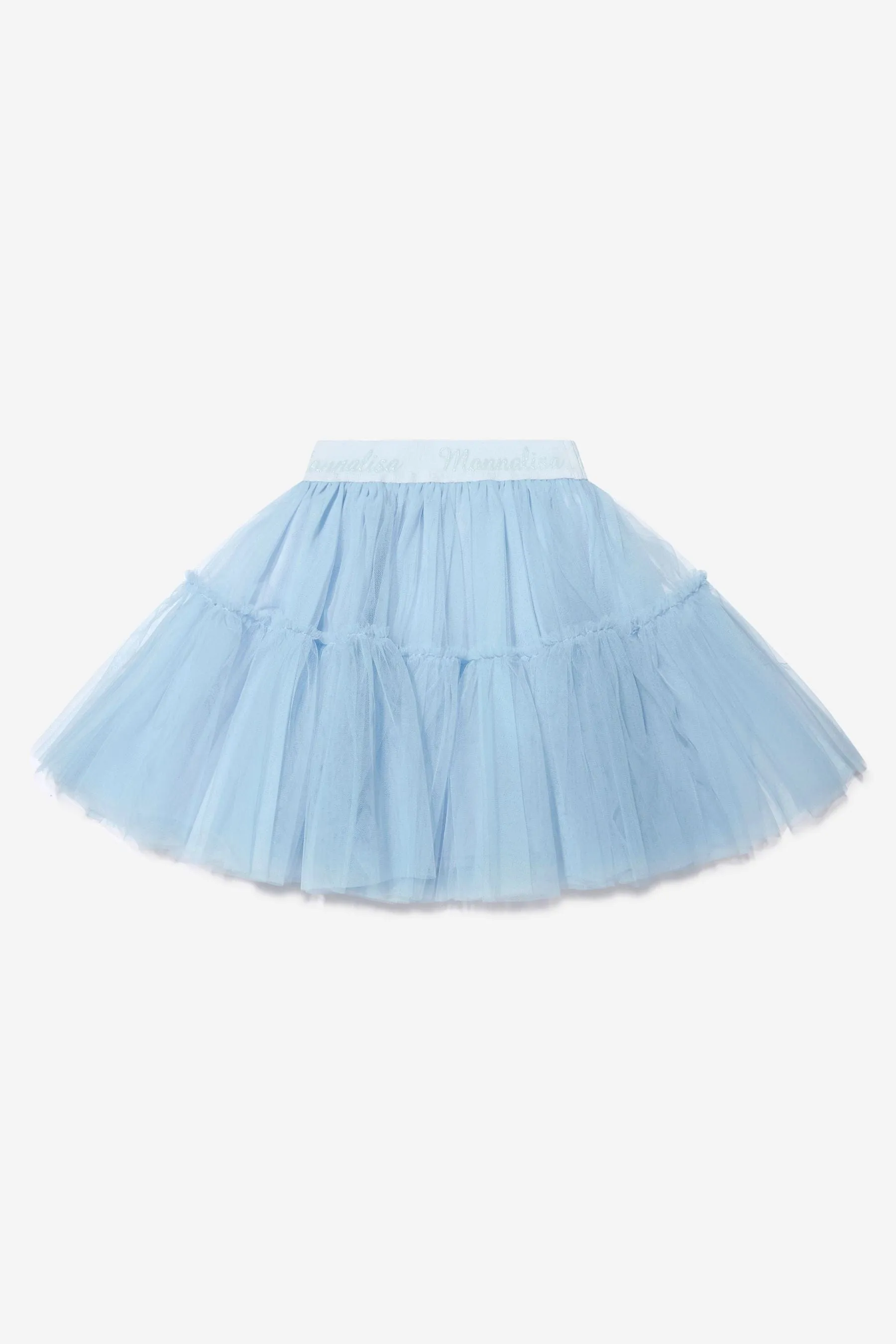 Monnalisa Girls Tulle Skirt In Blue