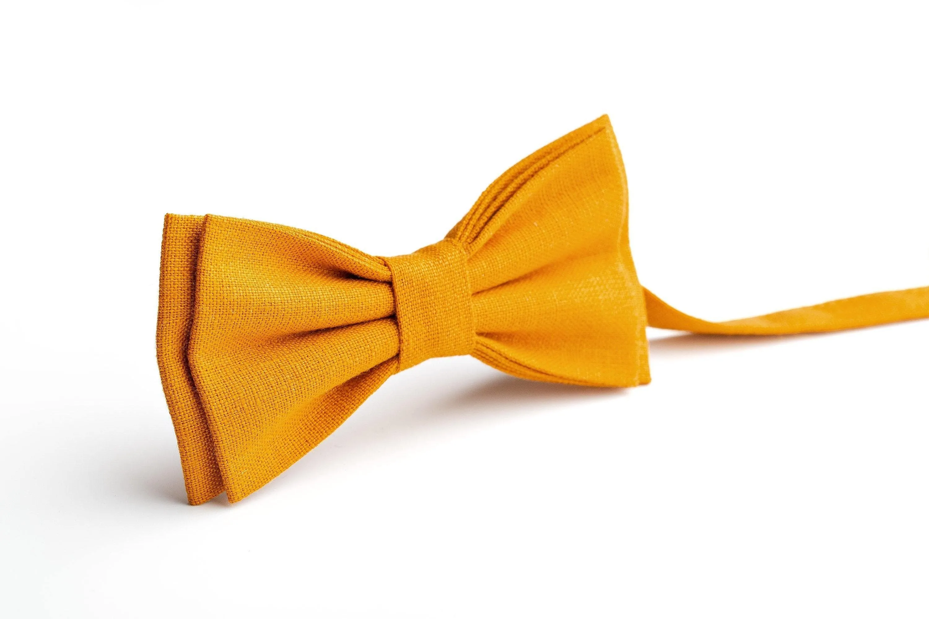 Mustard Men's Wedding Ties and Bow Ties - Timeless Elegance for Your Special Day