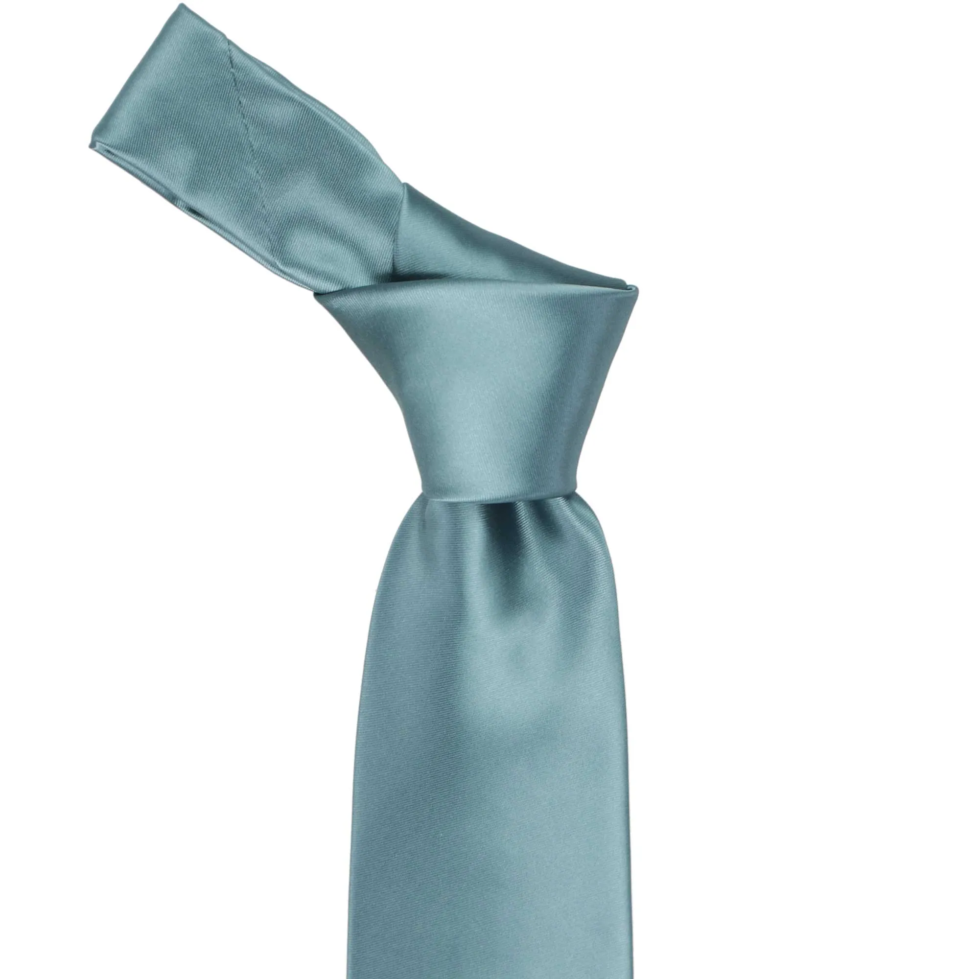 Mystic Blue Premium Solid Color Necktie