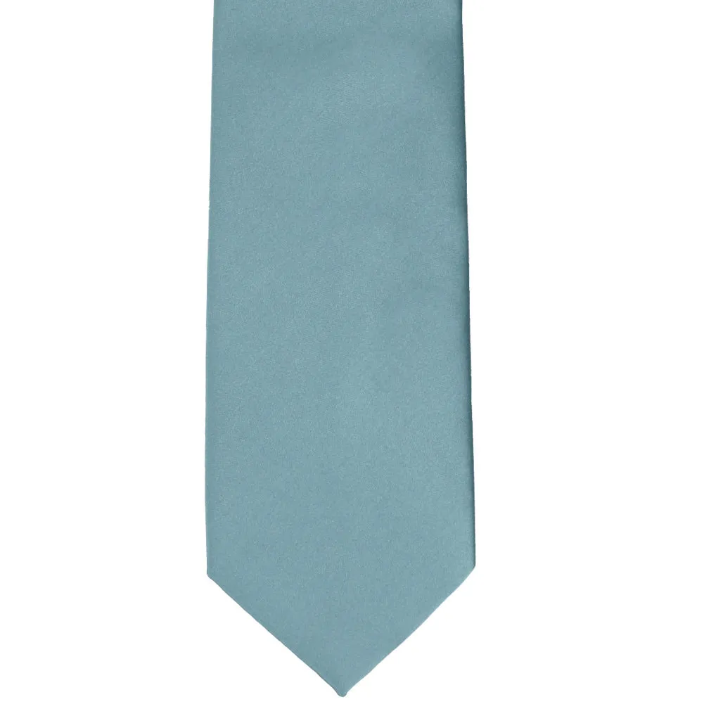 Mystic Blue Premium Solid Color Necktie