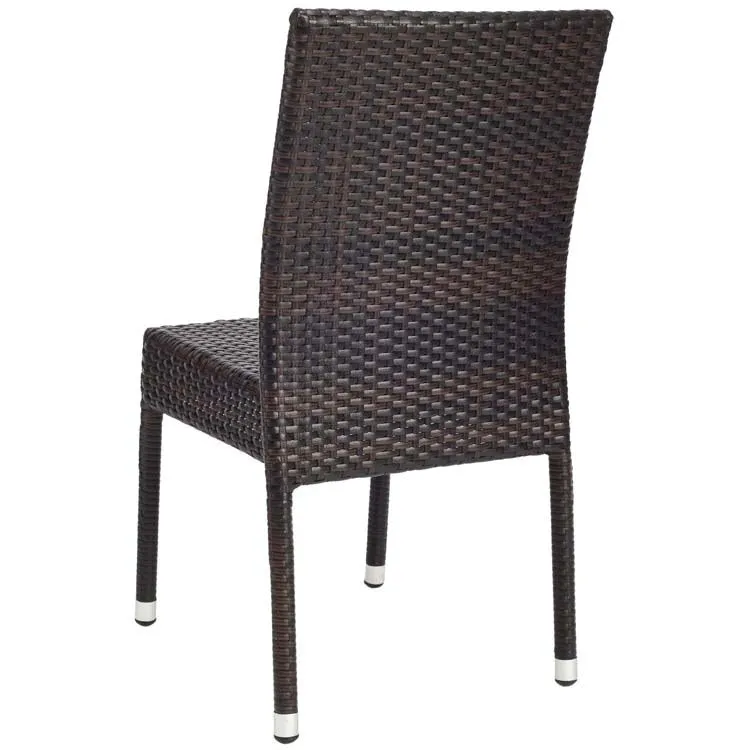 Newbury Wicker Chairs Set of 2 - Black/Brown