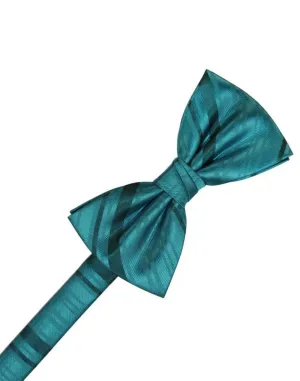 Oasis Striped Satin Bow Tie