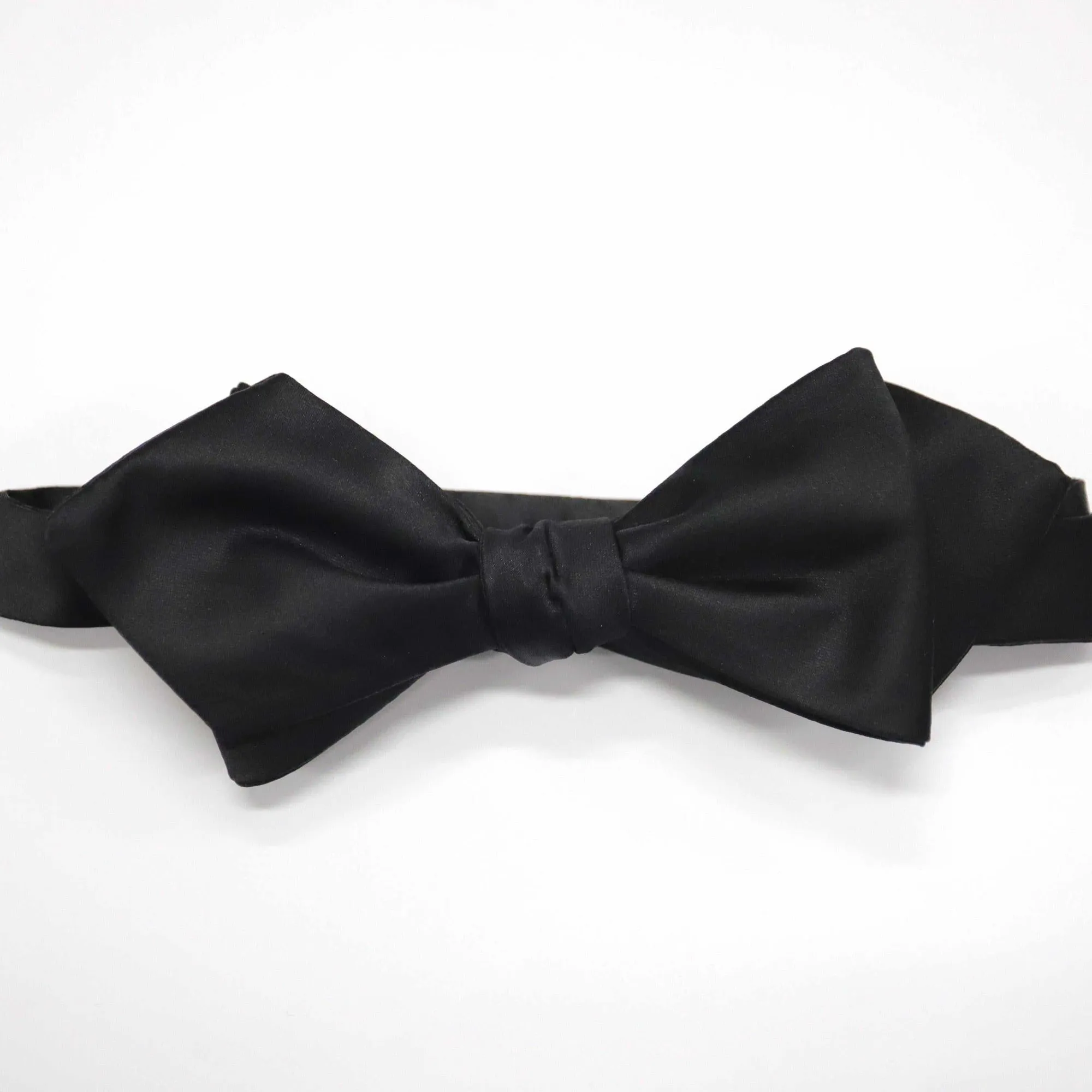 Orobianco L'unique Black Bow Tie- Self & Ready