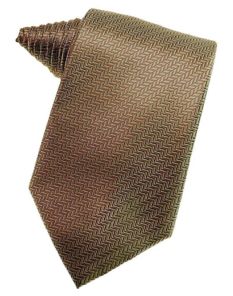 Platinum Herringbone Necktie