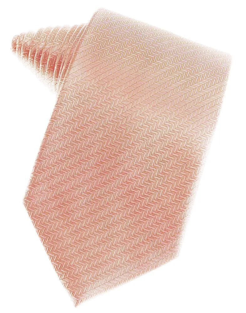 Platinum Herringbone Necktie