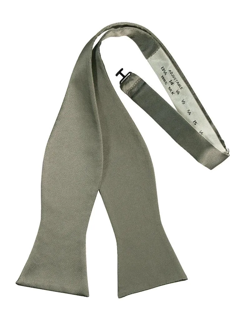 Platinum Noble Silk Bow Tie