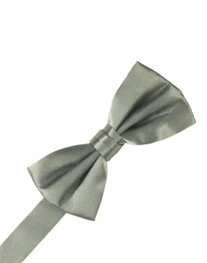 Platinum Noble Silk Bow Tie