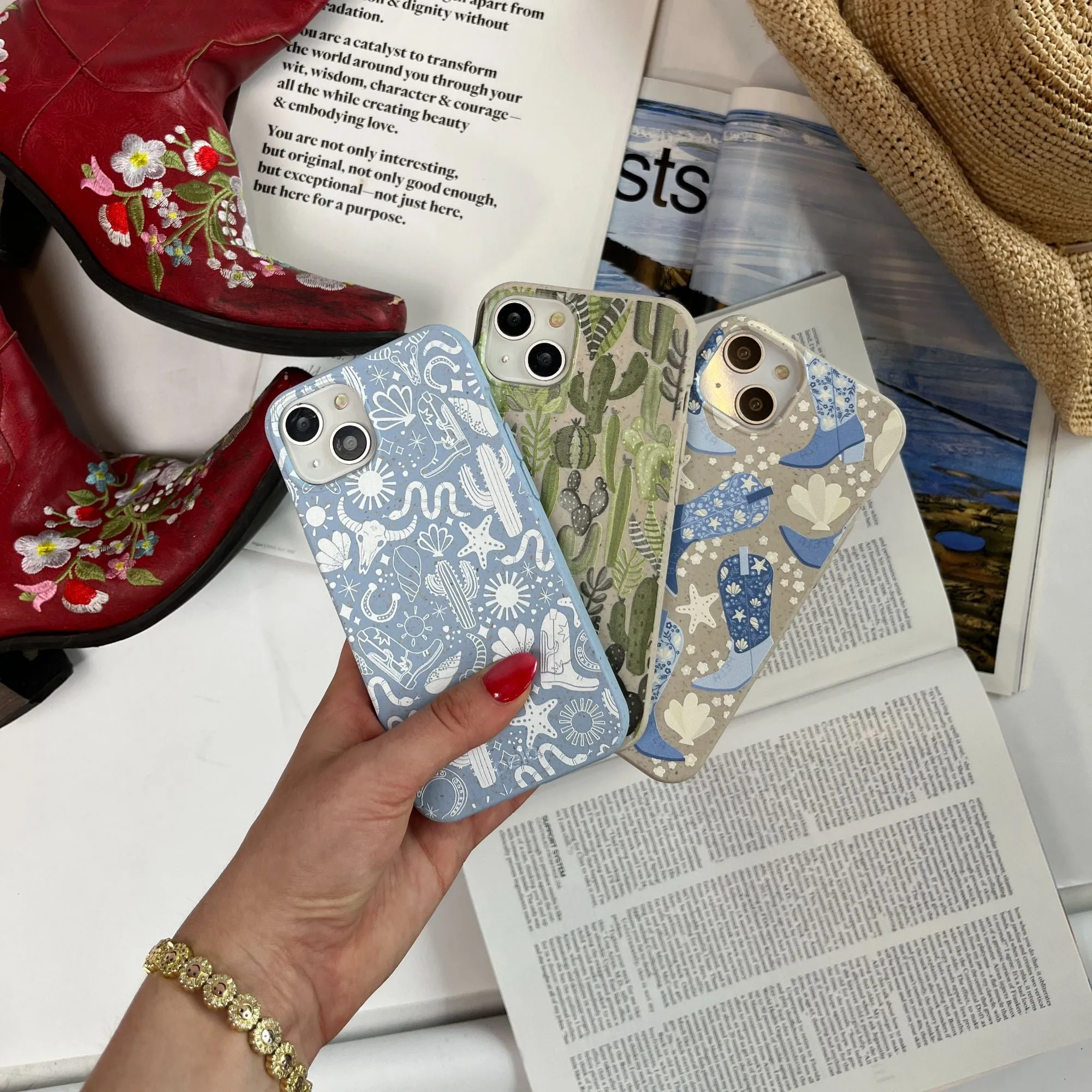 Powder Blue Coastal Rodeo Google Pixel 6 Case