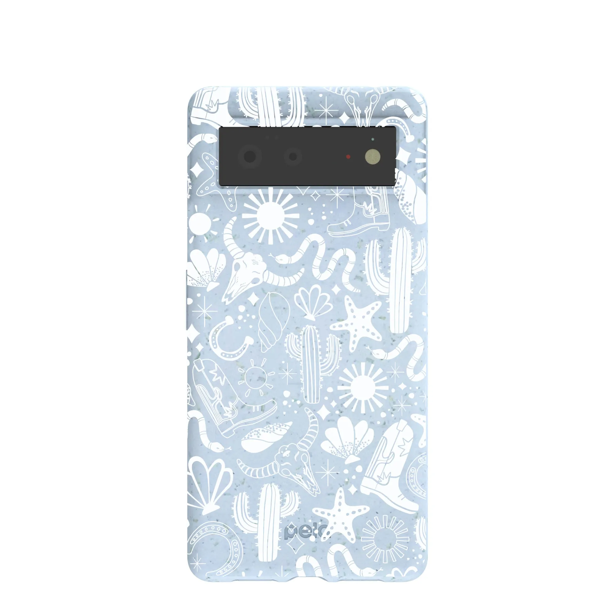 Powder Blue Coastal Rodeo Google Pixel 6 Case