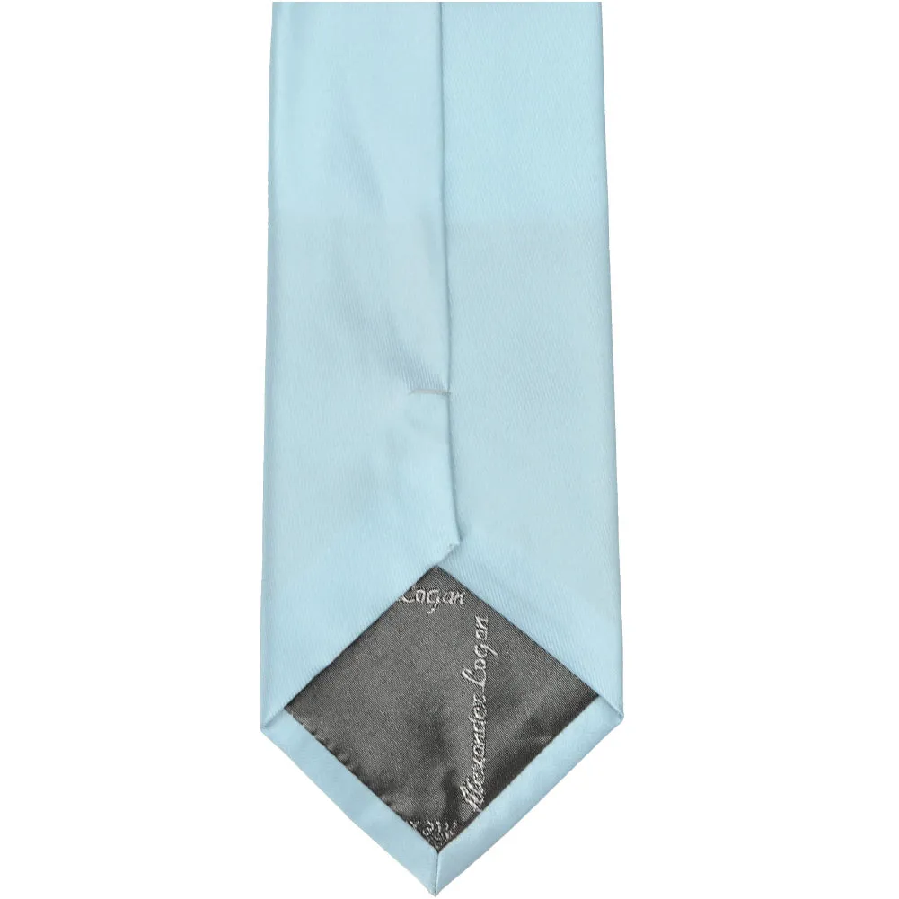 Powder Blue Extra Long Solid Color Necktie