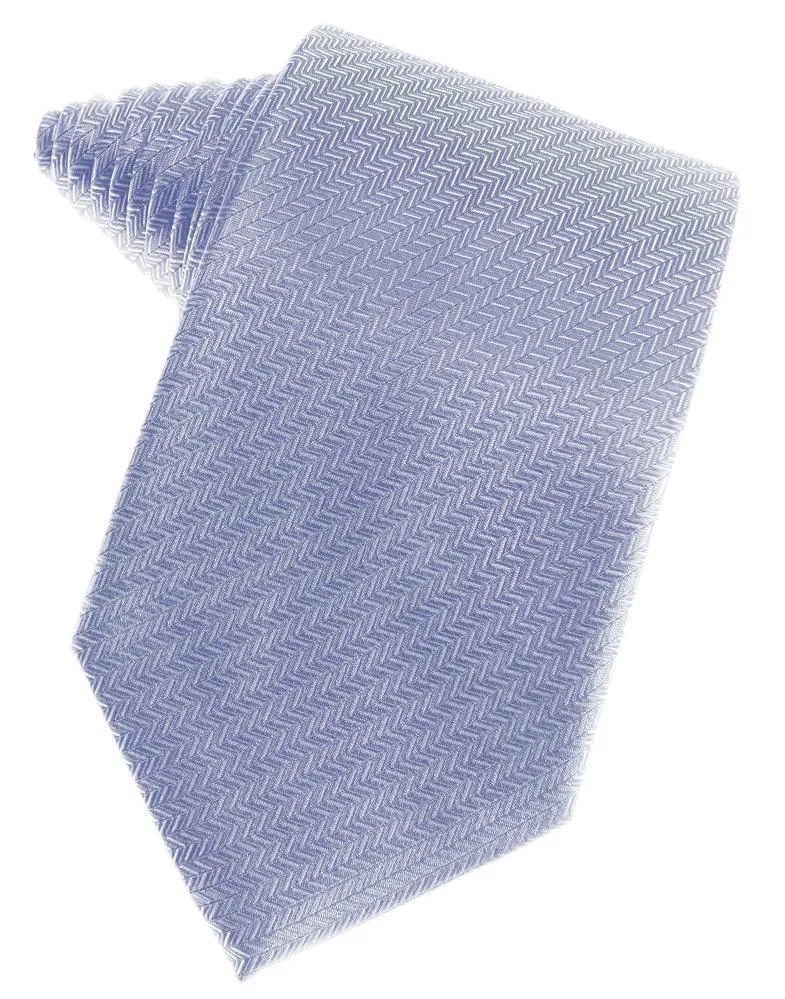 Powder Blue Herringbone Necktie