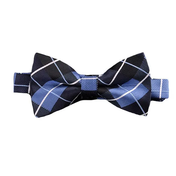 Pre-Tied Fashionable Blue Bow Ties