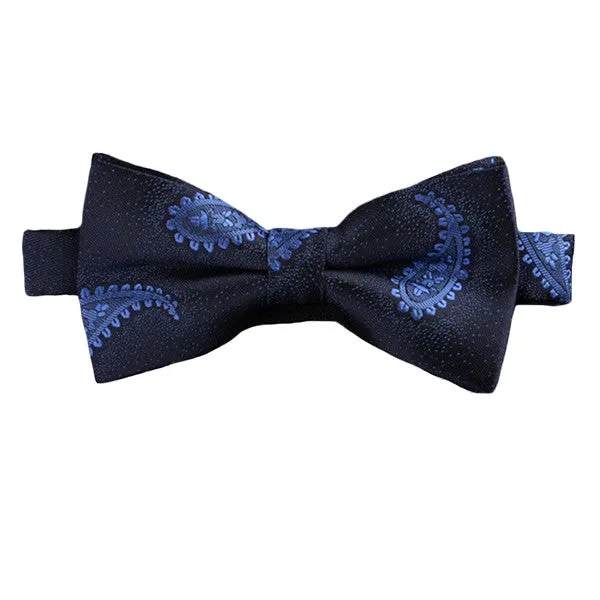 Pre-Tied Fashionable Blue Bow Ties