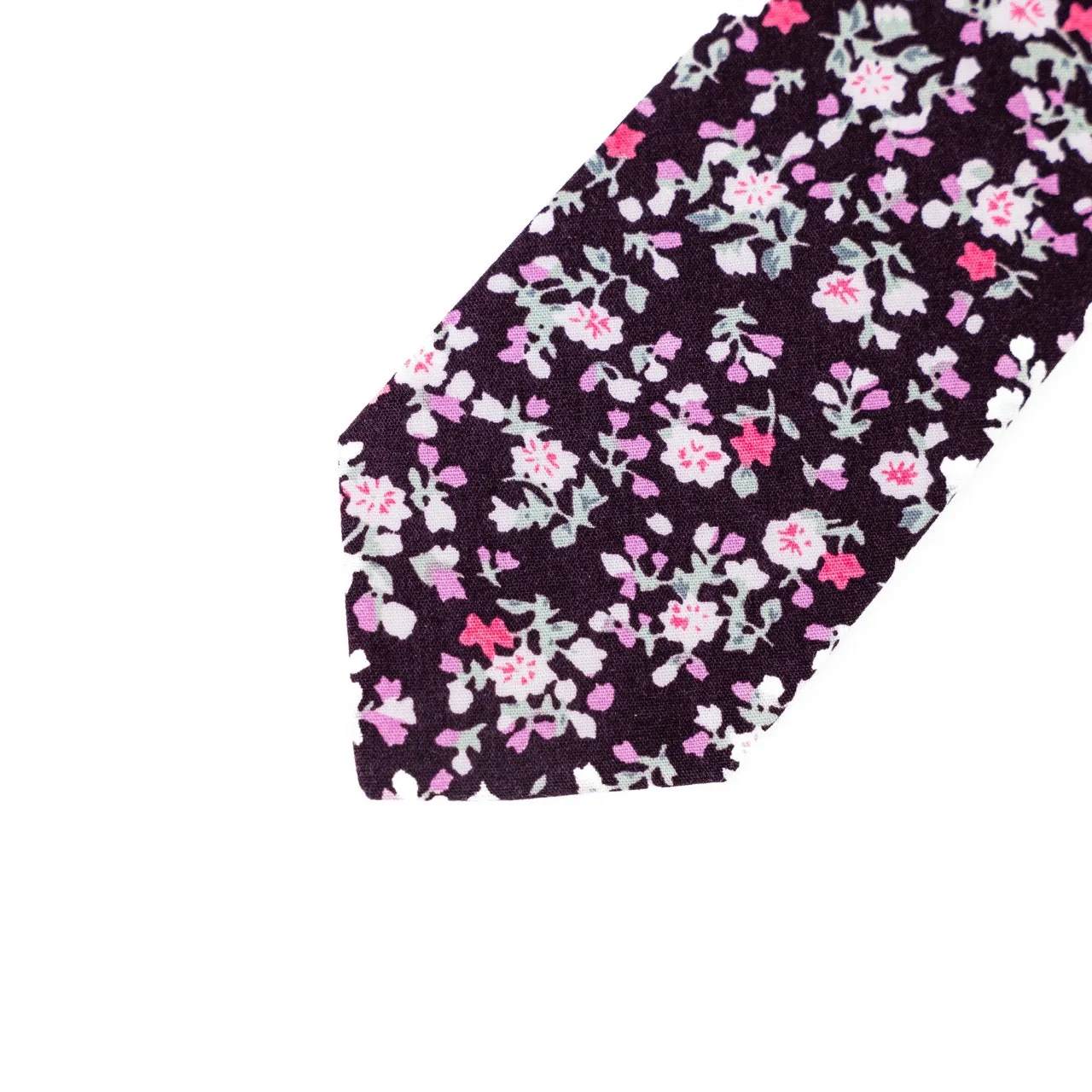 Purple Floral Dazi Pattern Tie