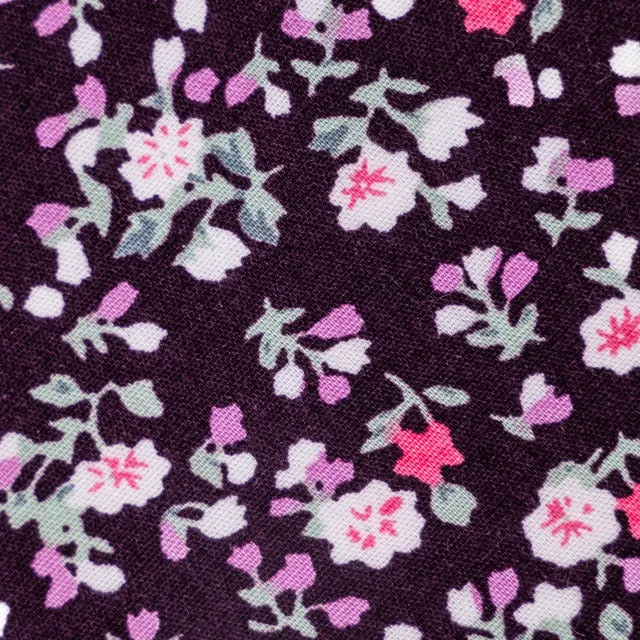 Purple Floral Dazi Pattern Tie