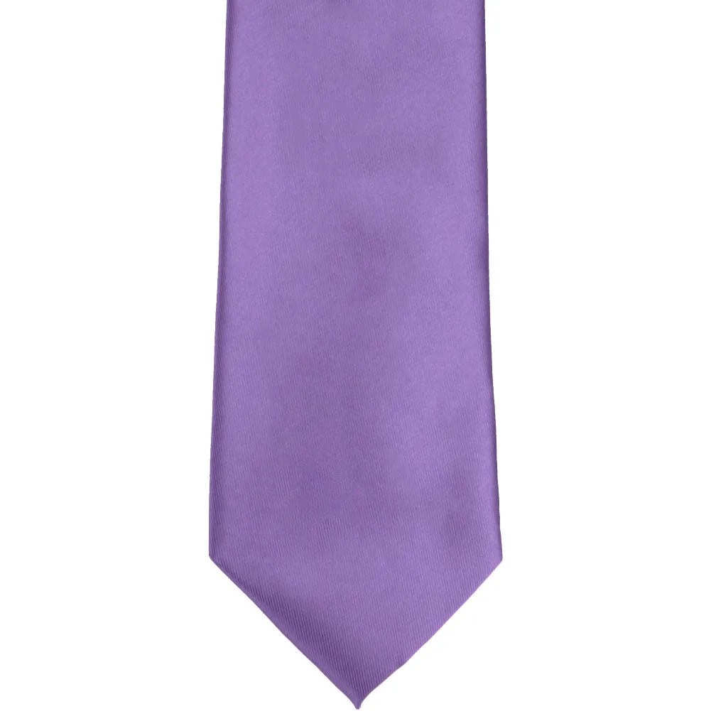 Purple Solid Color Necktie